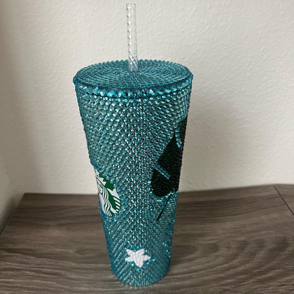 Starbucks Studded Custom Venti Tumbler Hawaii Floral Monstera - Picture 6 of 6
